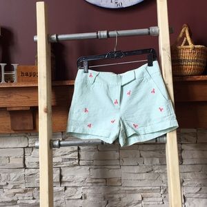 J Crew Factory seersucker lobster shorts